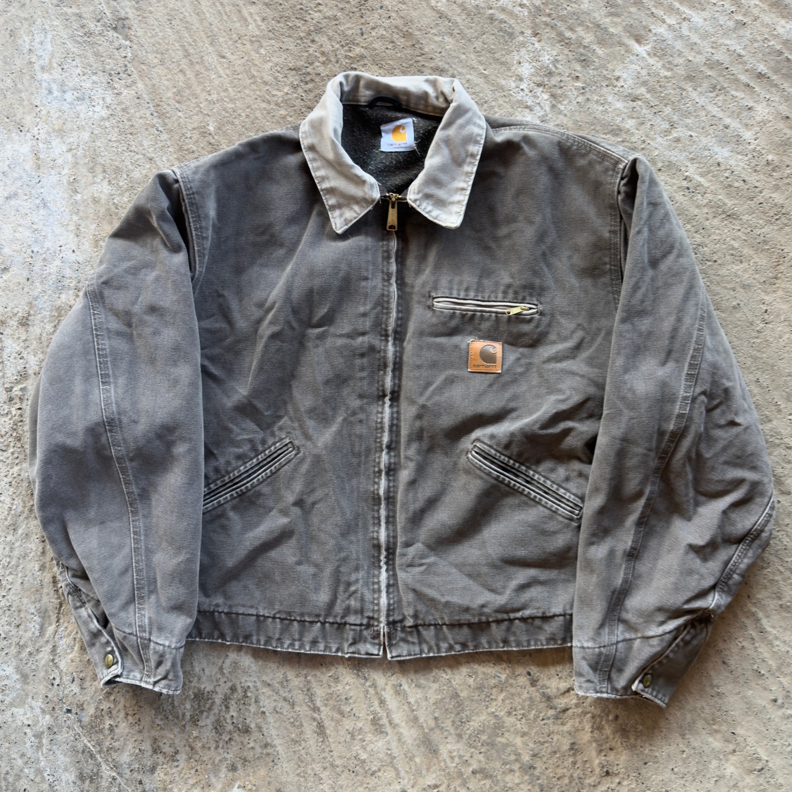 Rare Vintage Carhartt J97 Ptl Detroit Blanket Lined Jacket Size Large Great Cond